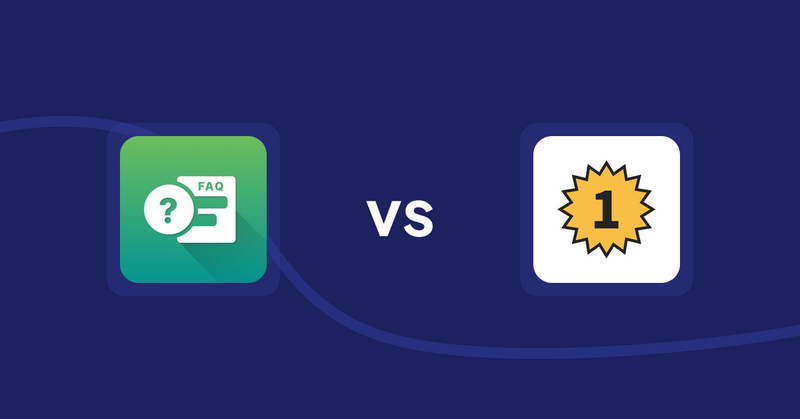 Shopify Product Display Apps: FAQ Expert: Product FAQ vs UR: Smart Ranking