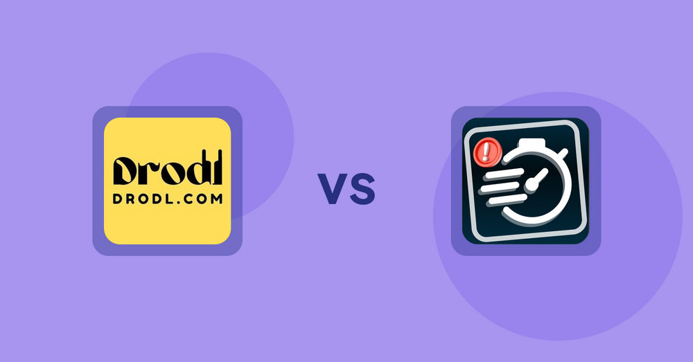 Shopify Product Display Apps: Drodl: Hide SoldOut Products vs. Urgency! Low stock counter