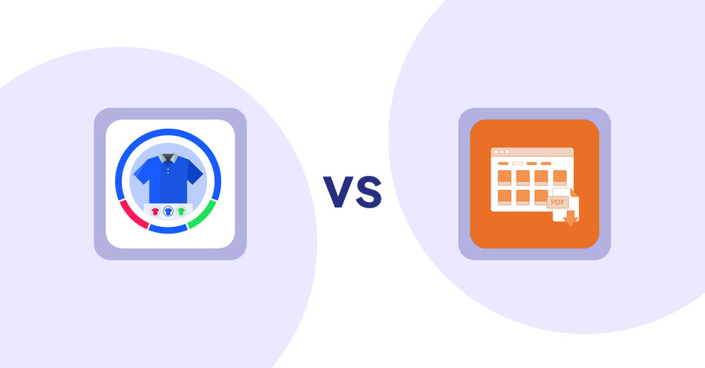 Shopify Product Display Apps: EVS ‑ Easy Variation Swatches vs Meetanshi PDF Product Catalog