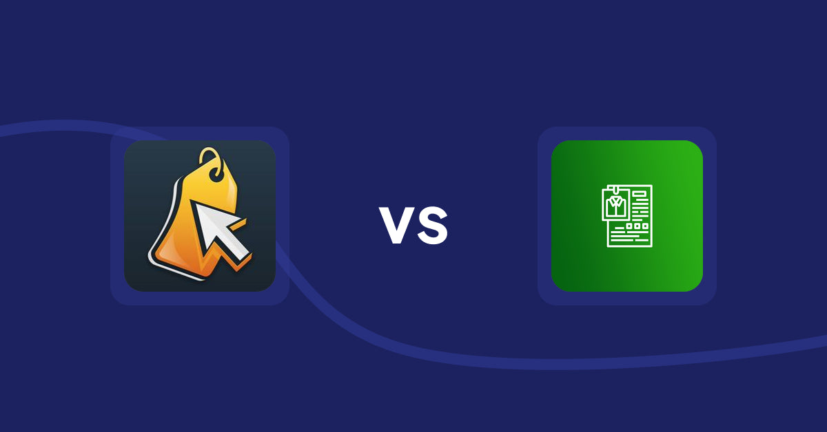 Shopify Product Display Apps: Iconic: Product Features vs OC Product Size Chart