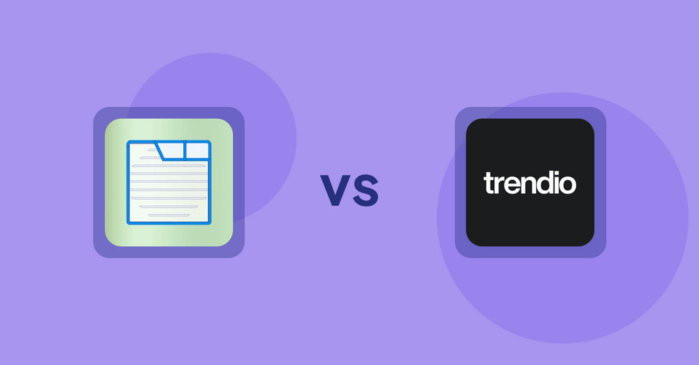 Shopify Product Display Apps: Ecom Product Descriptions vs Trendio