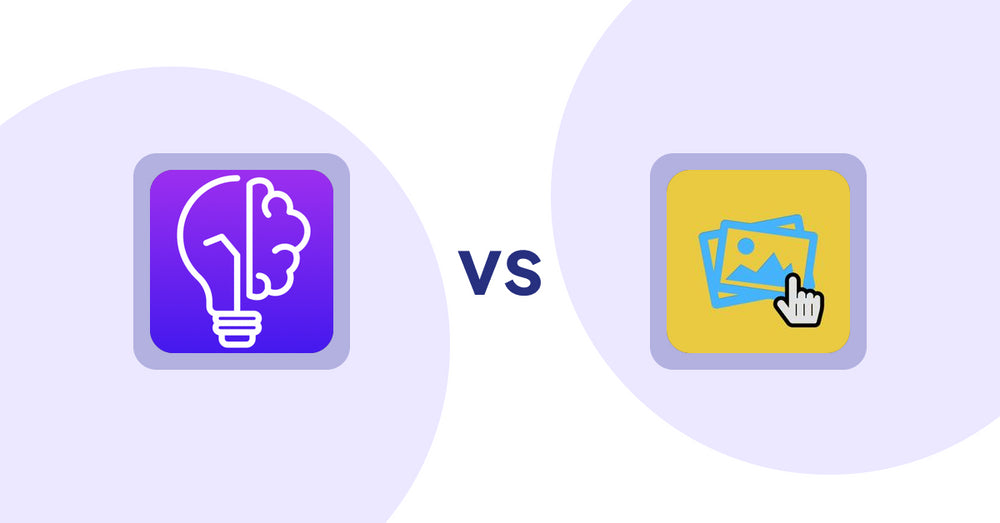 Shopify Product Display Apps: GoWise: AI Product Description vs Singleton | Second Image Hover