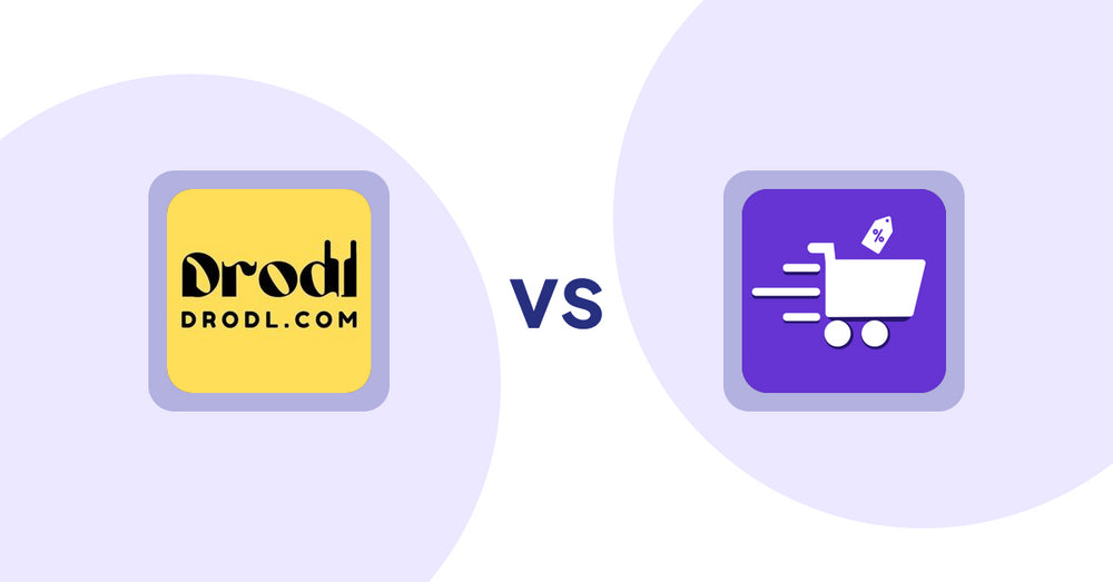 Shopify Product Display Apps: Drodl: Hide SoldOut Products vs Cypher Bulk Order Page & Price