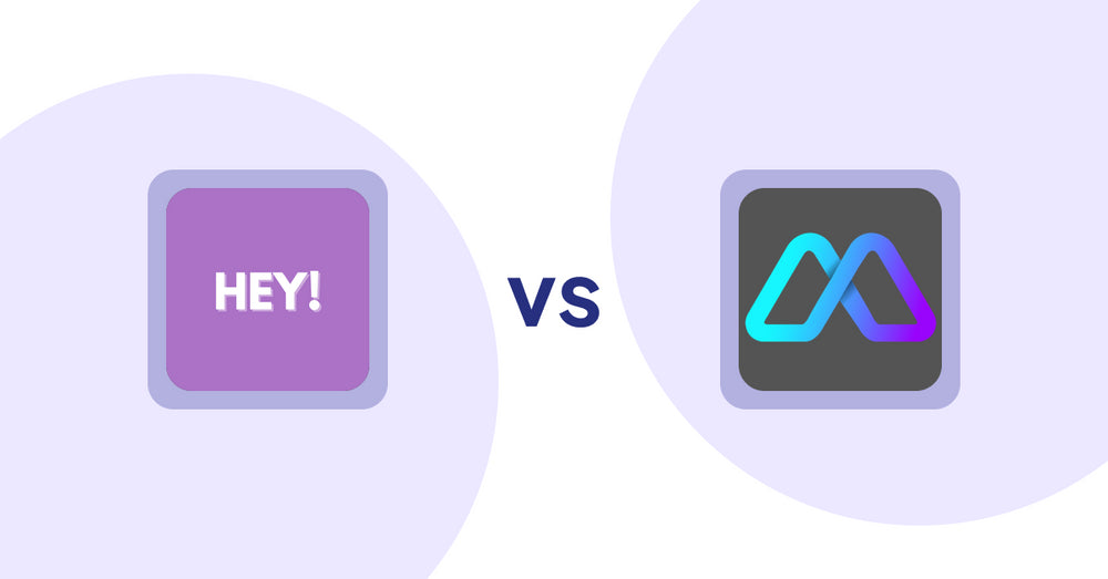 Shopify Product Display Apps: Hey! Product Page Banner & Text vs Metadrob: Create Virtual Store