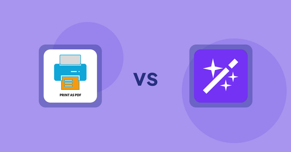 Shopify Product Display Apps: LitPDP ‑ Print as PDF vs Magi ‑ AI Write Description