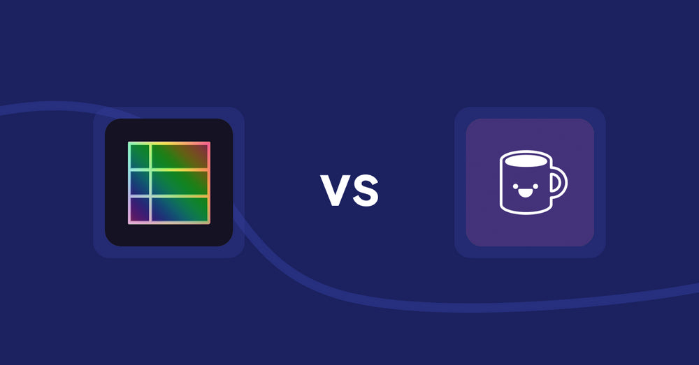 Shopify Product Display Apps: TableFlow Specification Table vs. Mugshot Bot