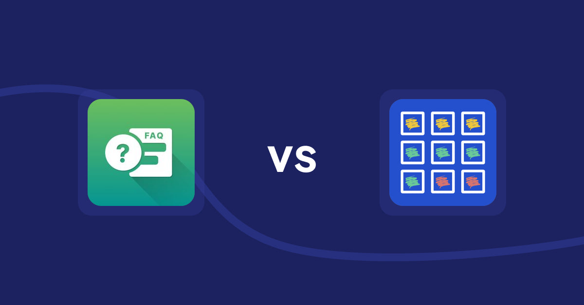 Shopify Product Display Apps: FAQ Expert: Product FAQ vs Pixc: Visual Merchandising