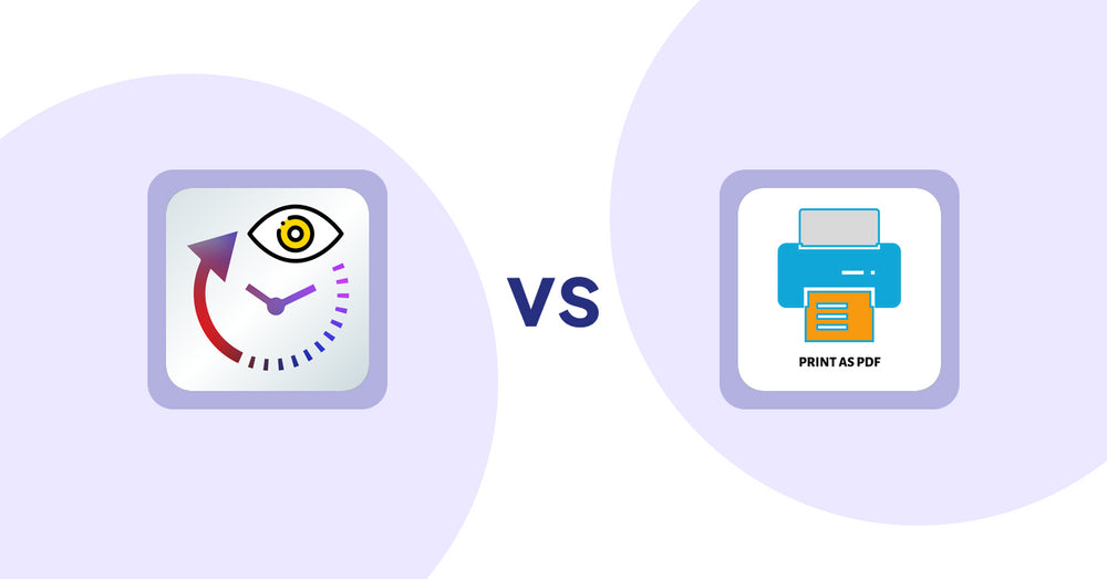 Shopify Product Display Apps: JustViewed ‑ Recently Products vs. LitPDP ‑ Print as PDF