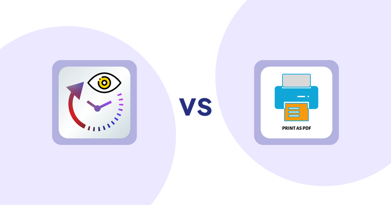 Shopify Product Display Apps: JustViewed ‑ Recently Products vs. LitPDP ‑ Print as PDF