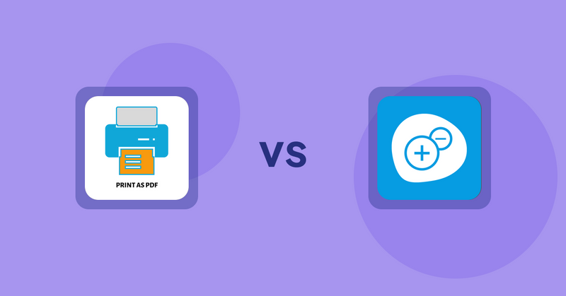 Shopify Product Display Apps: LitPDP ‑ Print as PDF vs Extendons Quantity Selector