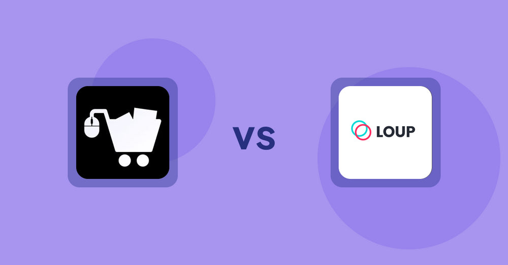 Shopify Product Display Apps: LM Add To Cart Sticky vs Loup: Sell on Instagram