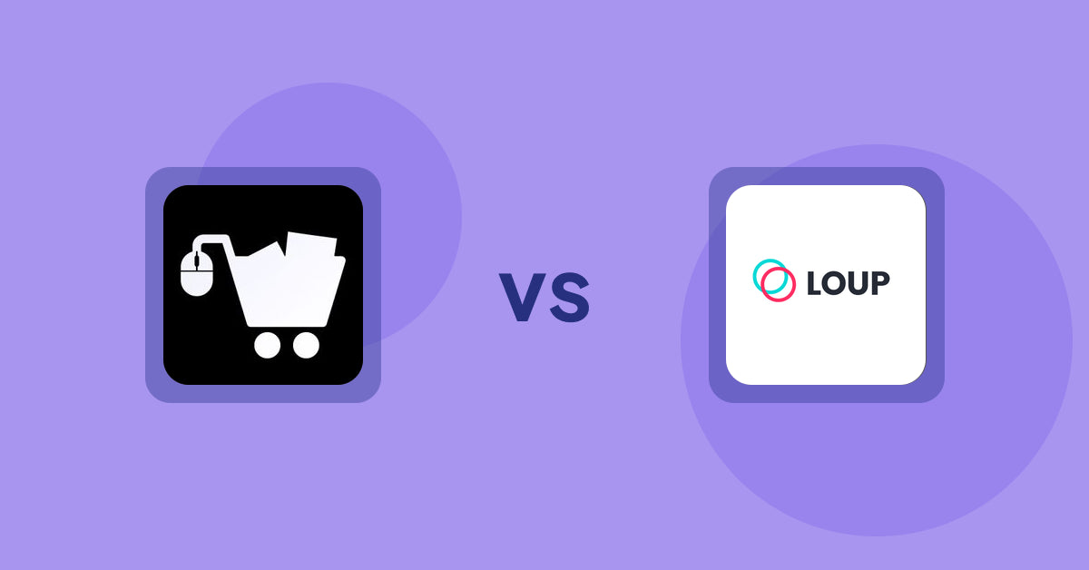 Shopify Product Display Apps: LM Add To Cart Sticky vs Loup: Sell on Instagram