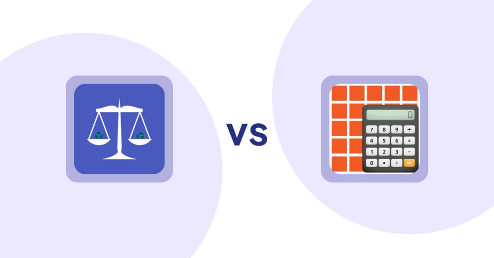 Shopify Product Display Apps: Equate ‑ Product Compare vs DIY Quantity Calculator
