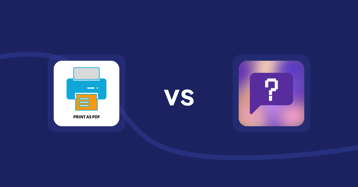 Shopify Product Display Apps: LitPDP ‑ Print as PDF vs FAQbucket ‑ Help Center & FAQ