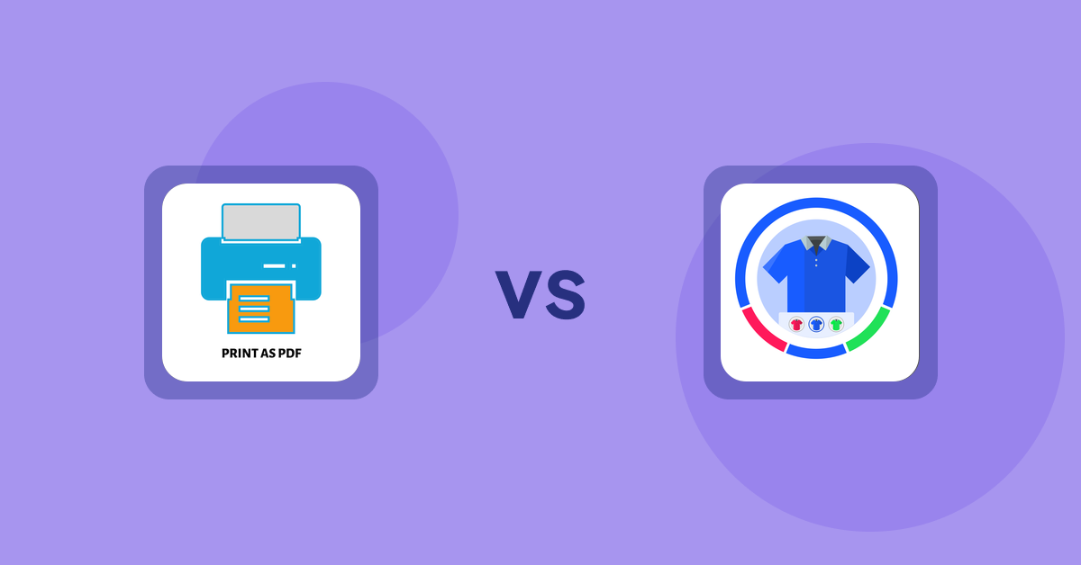 Shopify Product Display Apps: LitPDP ‑ Print as PDF vs EVS ‑ Easy Variation Swatches