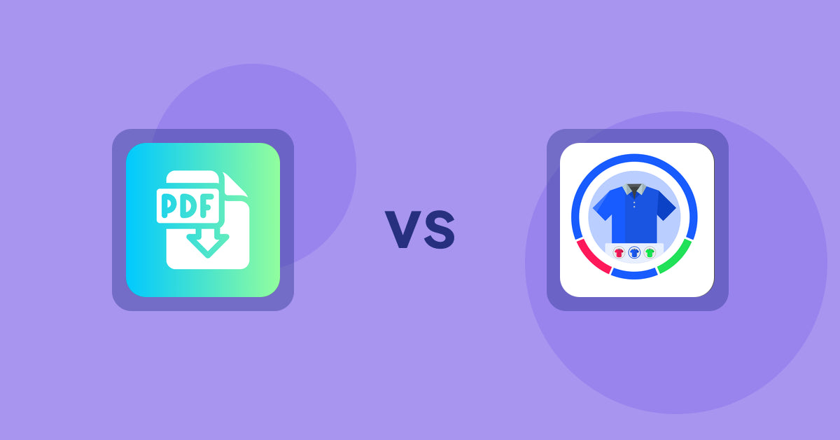 Shopify Product Display Apps: Hukify ‑ PDF Catalog Printer vs. EVS ‑ Easy Variation Swatches