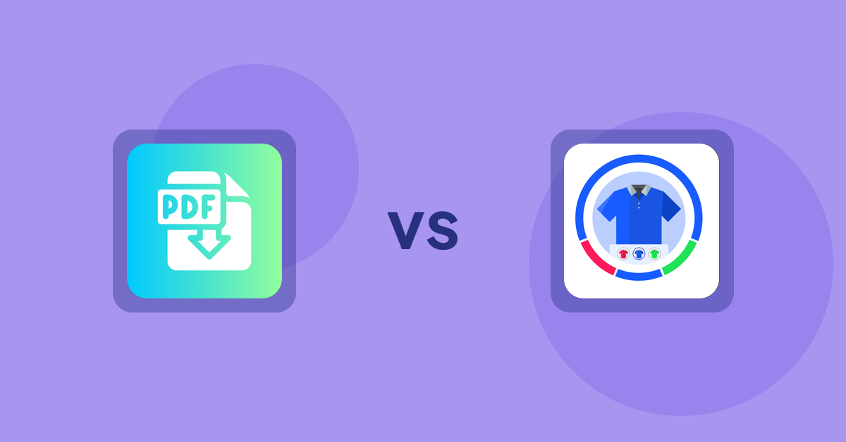 Shopify Product Display Apps: Hukify ‑ PDF Catalog Printer vs. EVS ‑ Easy Variation Swatches