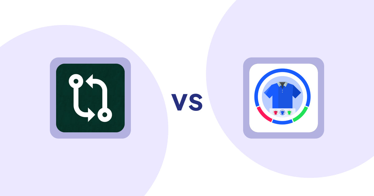 Shopify Product Display Apps: Compareder ‑ Product Compare vs EVS ‑ Easy Variation Swatches