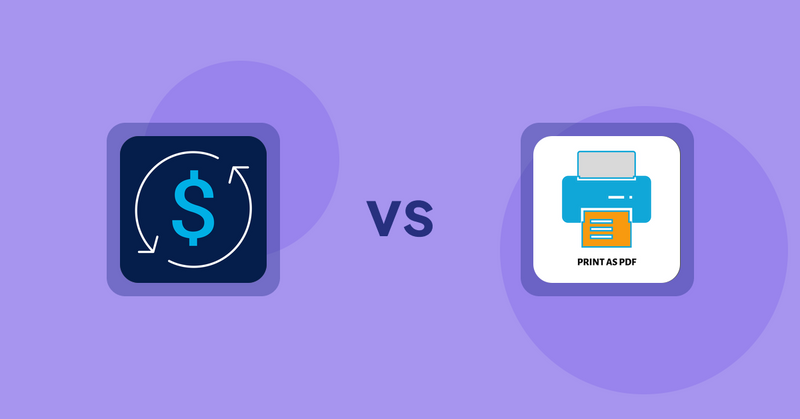 Shopify Product Display Apps: Bestsellers reSort vs. LitPDP ‑ Print as PDF