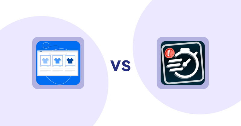 Shopify Product Display Apps: Hura Product Showcase Builder vs Urgency! Low Stock Counter
