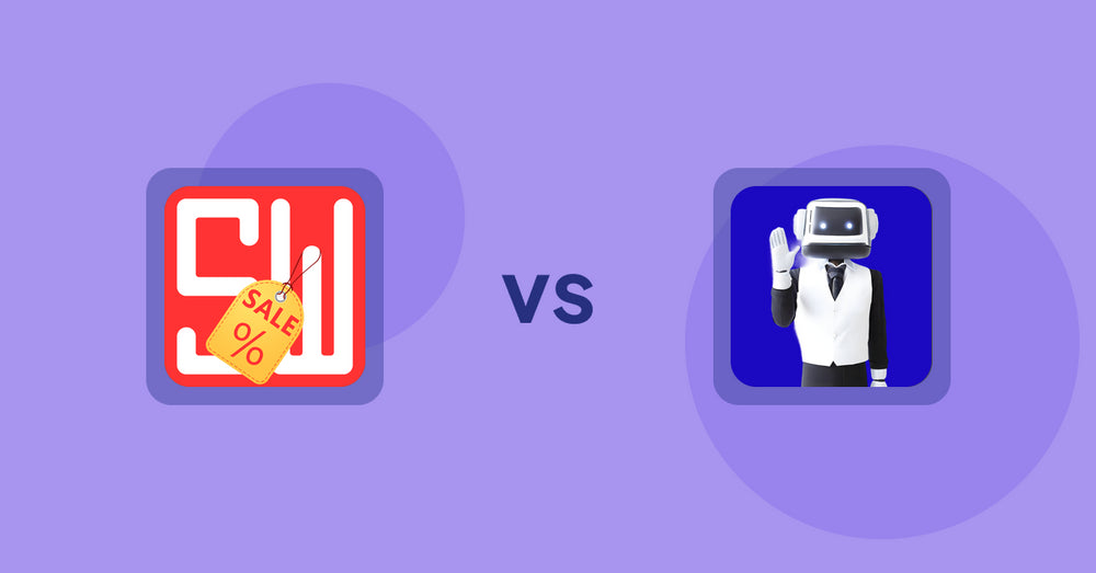 Shopify Product Display Apps: Super Watermarks ‑ Badges vs. ShopCierge — AI Sales Chatbot
