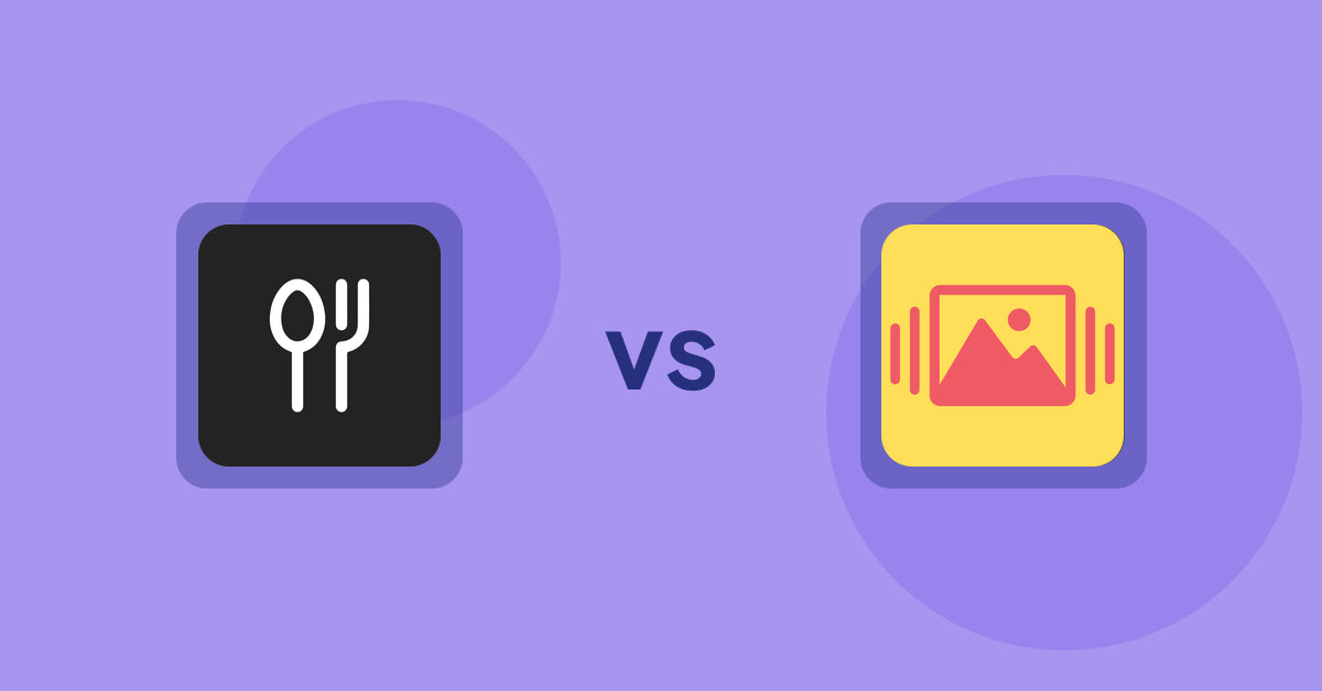 Shopify Product Display Apps: ServeUp ‑ Restaurant Menu vs Slidy Testimonial Carousel