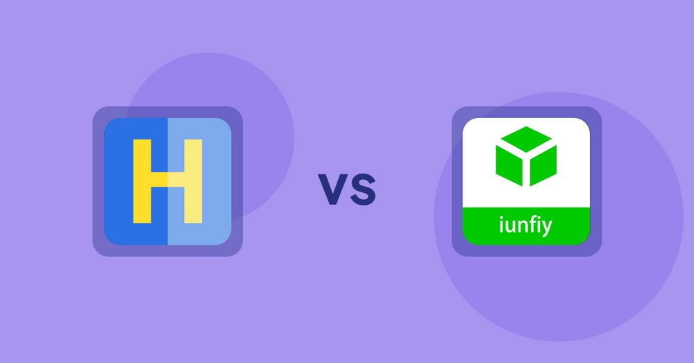 Shopify Product Display Apps: HiVar : Hide Sold Out Variants vs iunfiy • Related products