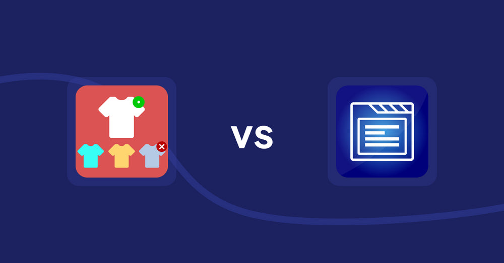 Shopify Product Display Apps: ST: Product & Collection Sort vs My Tabs 2.0
