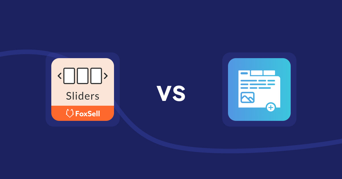 Shopify Product Display Apps: FoxSell Slider & Carousel vs Advanced Product Tabs