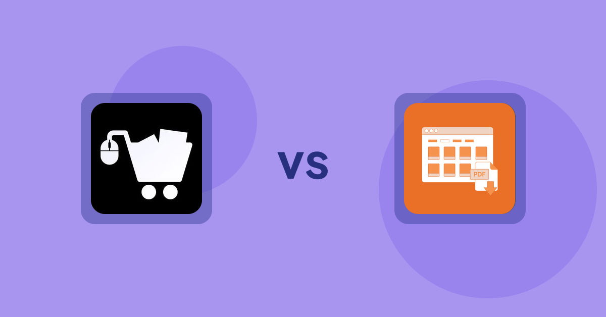 Shopify Product Display Apps: LM Add To Cart Sticky vs Meetanshi PDF Product Catalog