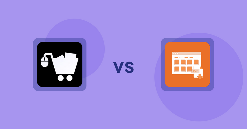 Shopify Product Display Apps: LM Add To Cart Sticky vs Meetanshi PDF Product Catalog