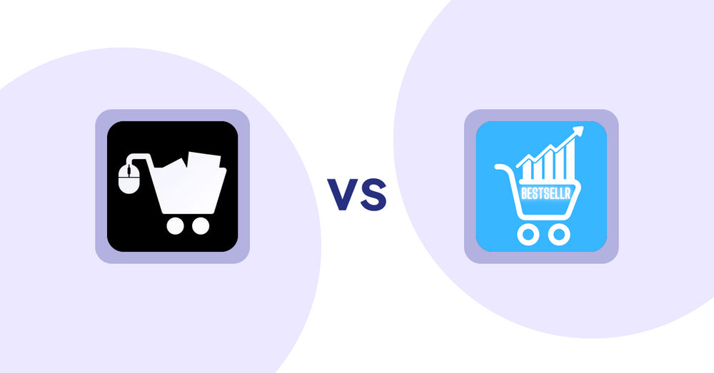 Shopify Product Display Apps: LM Add To Cart Sticky vs. Bestsellr
