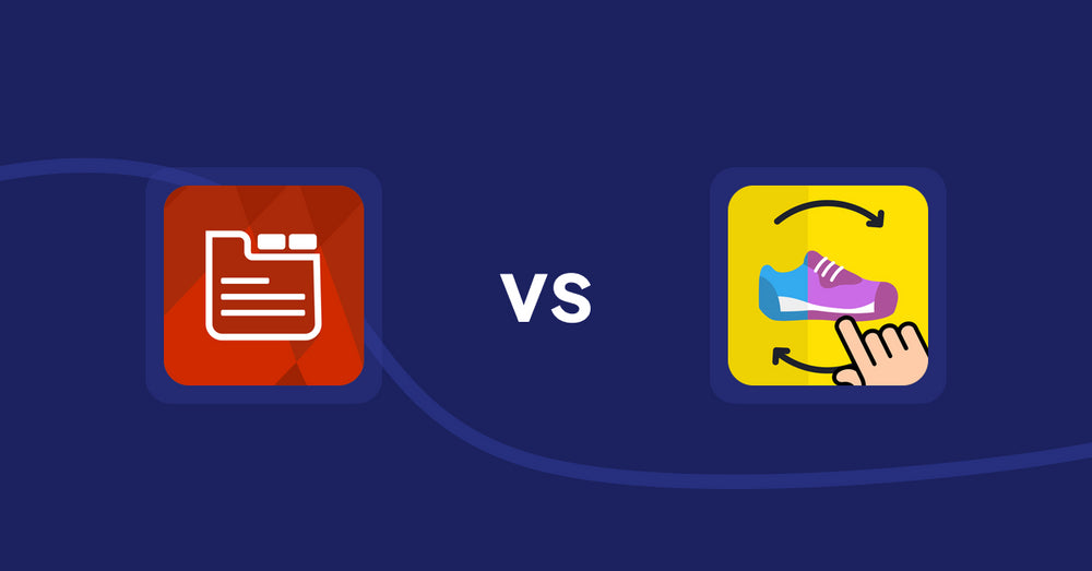 Shopify Product Display Apps: Tabs: SEO Product Tabs with AI vs GG Quick View & Hover Slider