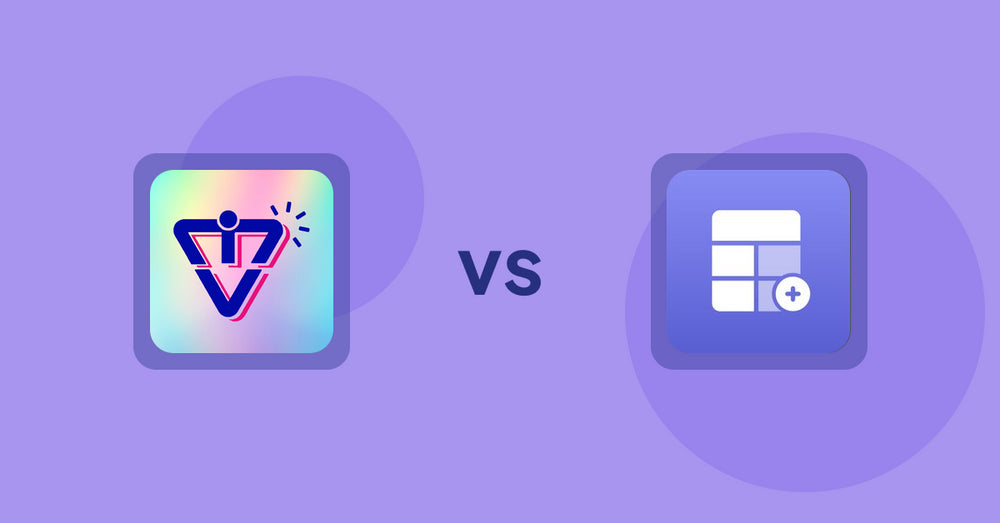 Shopify Product Display Apps: VIM: Variant Image Module vs Eazy Specification Tags Table