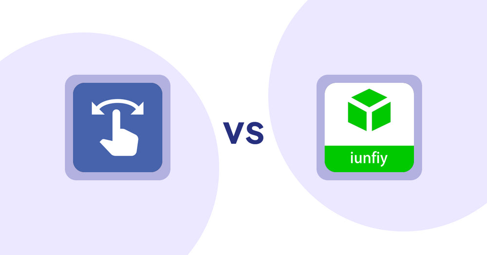 Shopify Product Display Apps: HypeSwipe: Swipes to Sales vs iunfiy • Related Products