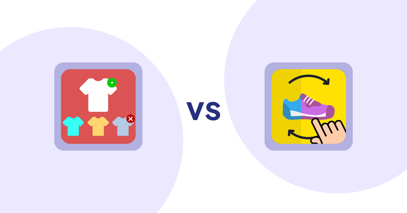 Shopify Product Display Apps: ST: Product & Collection Sort vs GG Quick View & Hover Slider