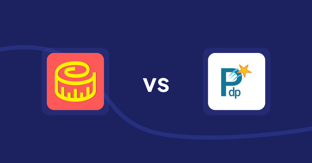 Shopify Product Display Apps: Snake Size Chart & Size Guide vs PDP Star