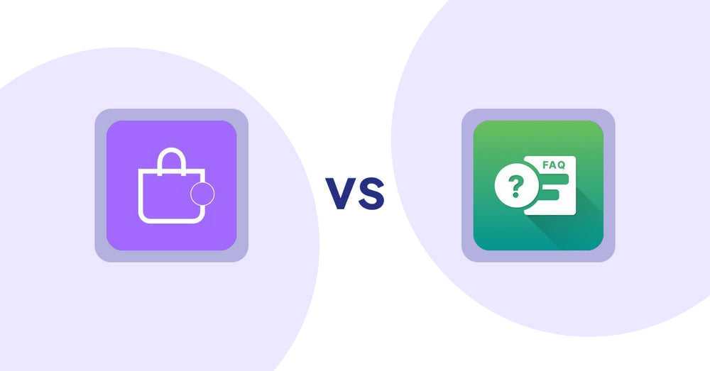 Shopify Product Display Apps: ShowMe: Product Showcases vs FAQ Expert: Product FAQ