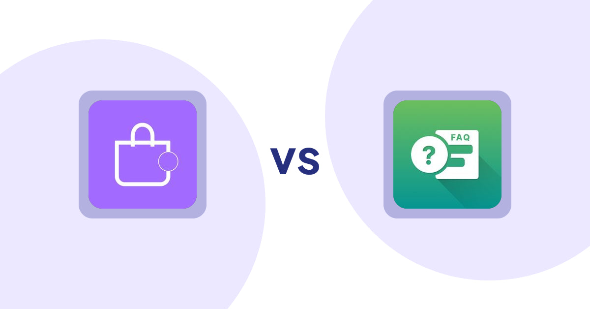 Shopify Product Display Apps: ShowMe: Product Showcases vs FAQ Expert: Product FAQ