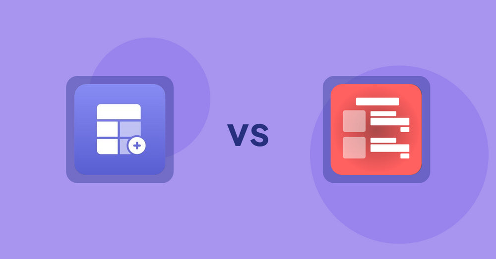Shopify Product Display Apps: Eazy Specification Tags Table vs Menulog