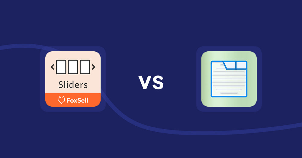 Shopify Product Display Apps: FoxSell Slider & Carousel vs. Ecom Product Descriptions