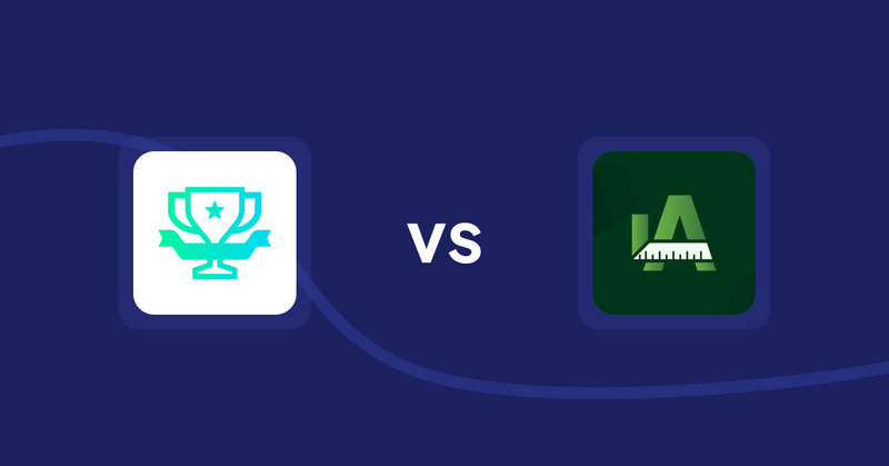 Shopify Product Display Apps: らくらくランキング表示アプリ｜リテリア Ranking vs Easy Size Chart by Akeans