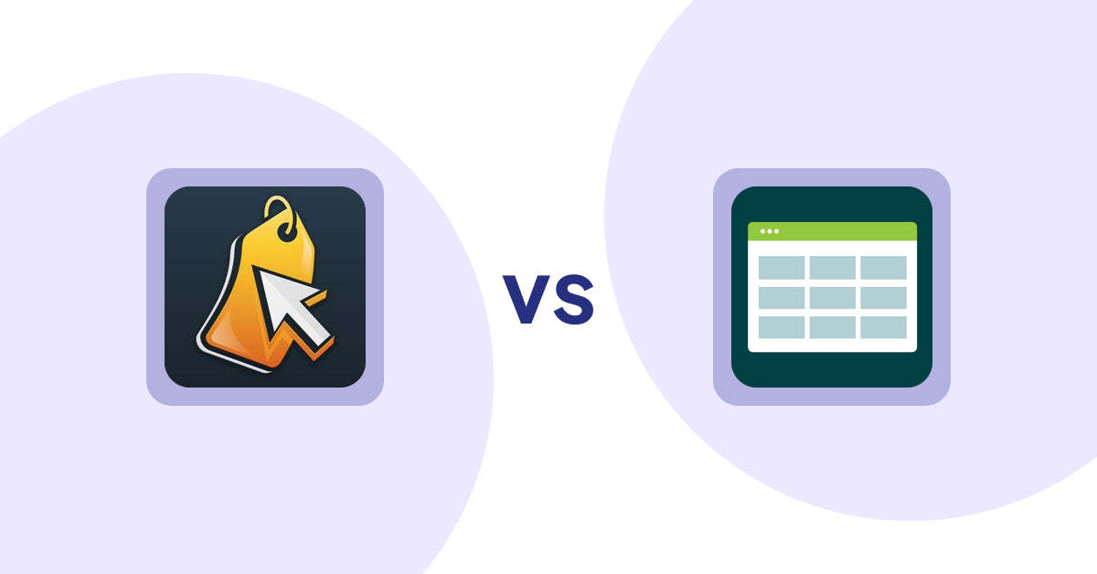 Shopify Product Display Apps: Iconic: Product Features vs Product Table
