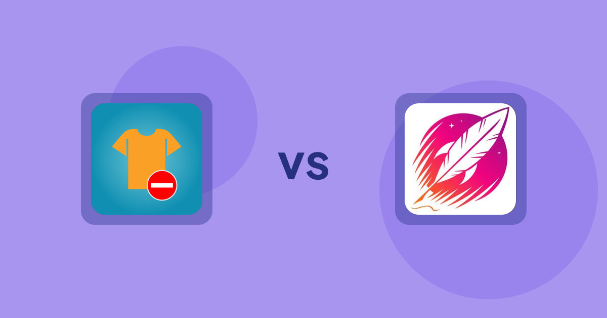 Shopify Product Display Apps: Products Unavailable vs Wordsmith: Content Generator