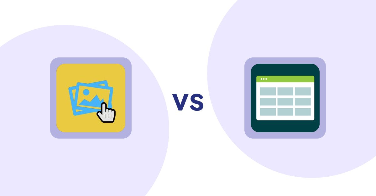Shopify Product Display Apps: Singleton | Second Image Hover vs. Product Table