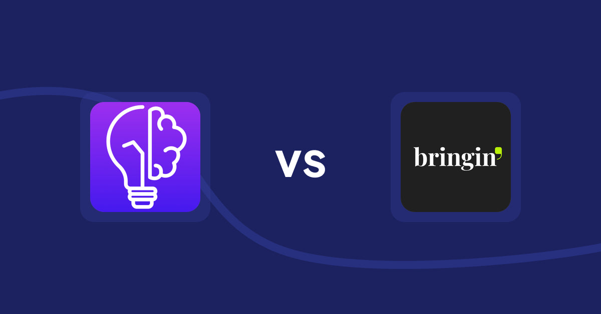 Shopify Product Display Apps: GoWise: AI Product Description vs Bringin