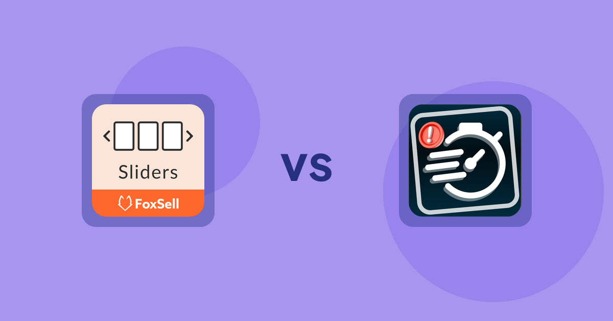 Shopify Product Display Apps: FoxSell Slider & Carousel vs Urgency! Low Stock Counter