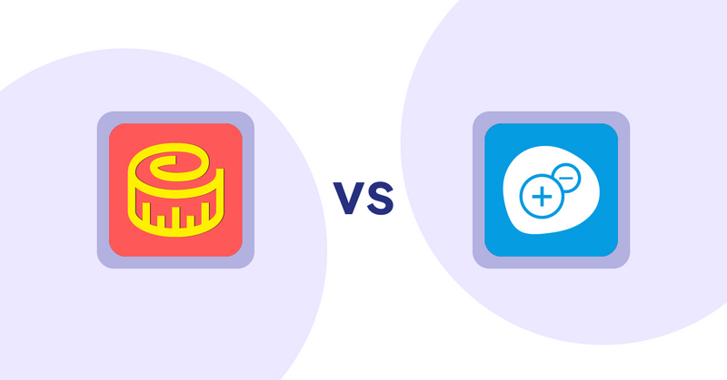Shopify Product Display Apps: Snake Size Chart & Size Guide vs Extendons Quantity Selector