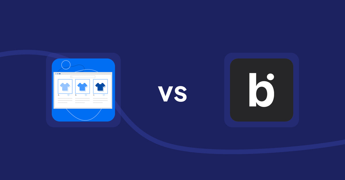 Shopify Product Display Apps: Hura Product Showcase Builder vs bitAI: Advance Sort Collection