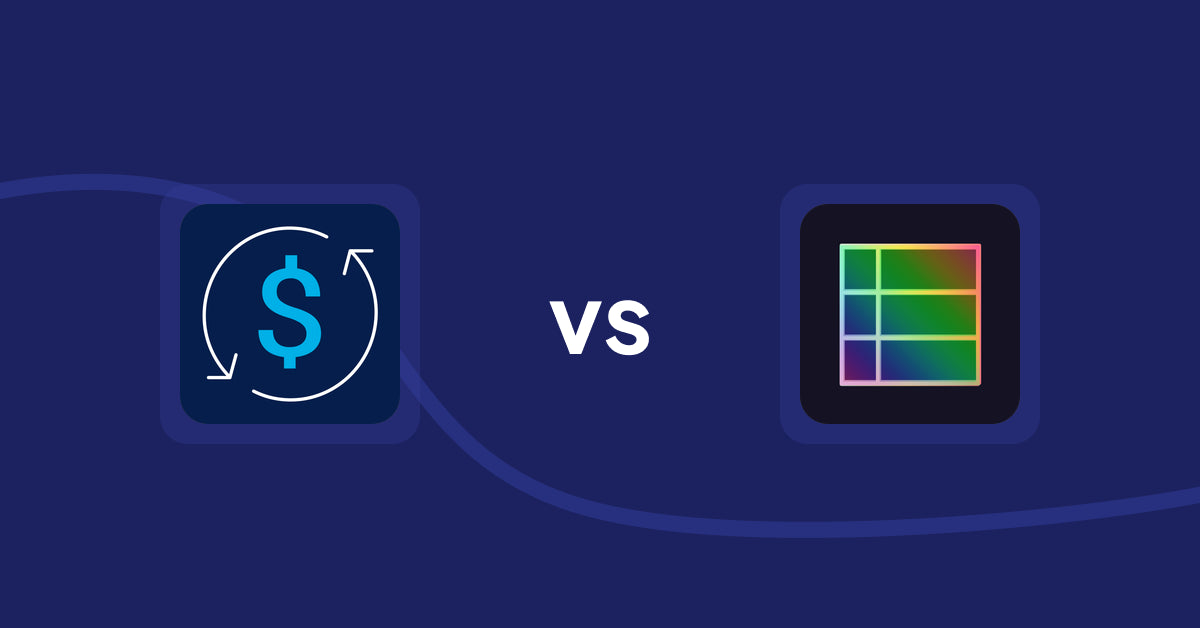 Shopify Product Display Apps: Bestsellers reSort vs. TableFlow Specification Table